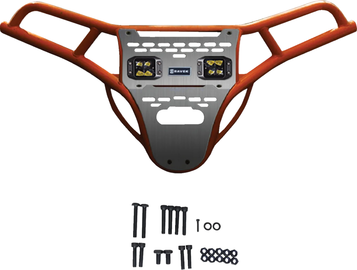 Front Bumper/Skid Plate with Lights