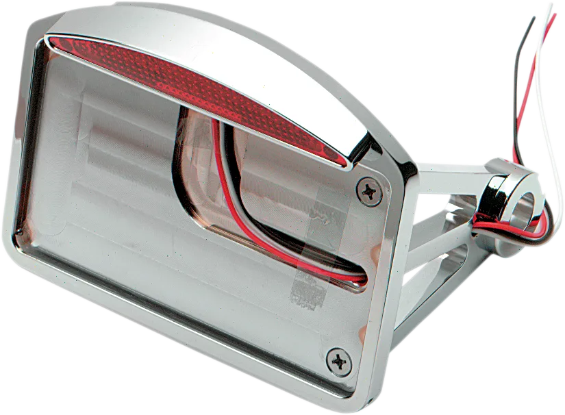 Side Mount Half-Moon LED Taillight and License Plate Mount