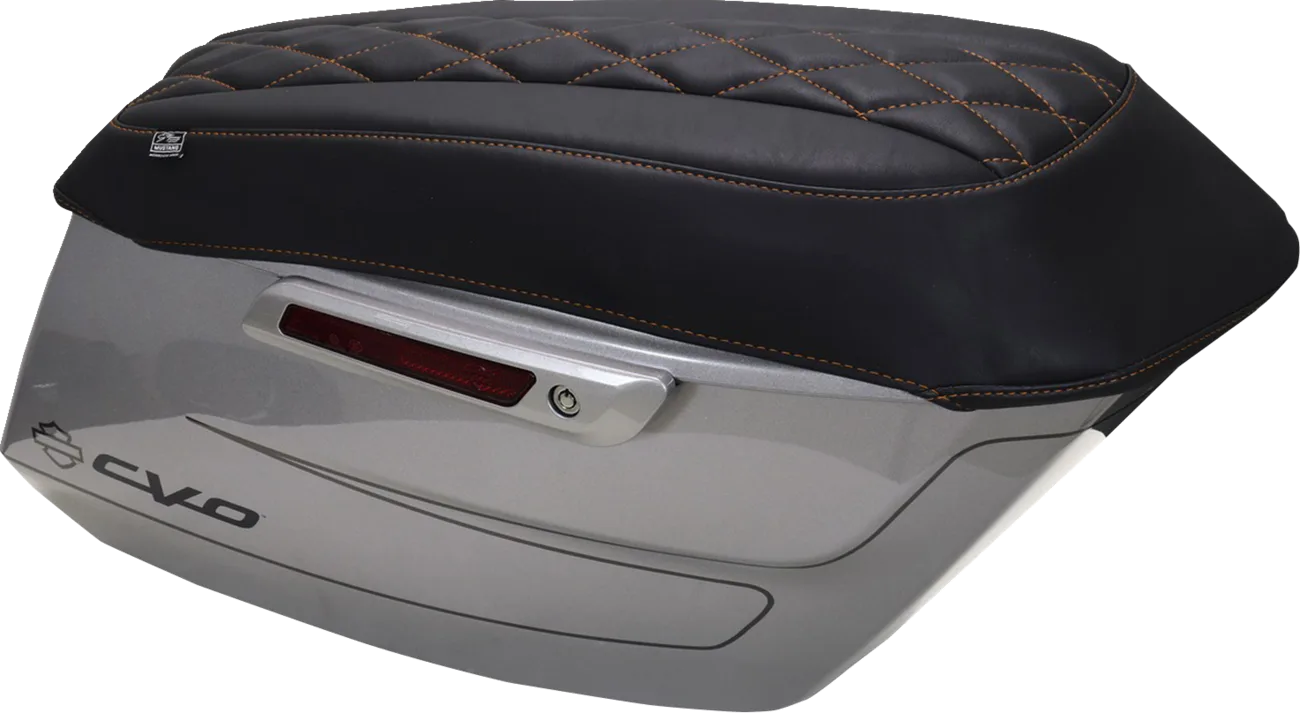 Deluxe Diamond Saddlebag Lid Covers