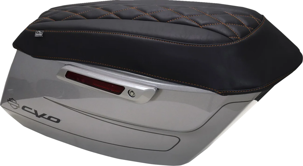 Deluxe Diamond Saddlebag Lid Covers