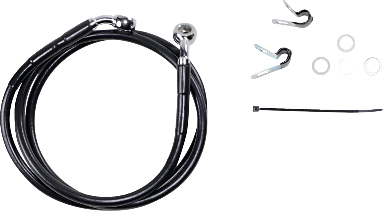 Extended Length Black Vinyl Brake Line Kit