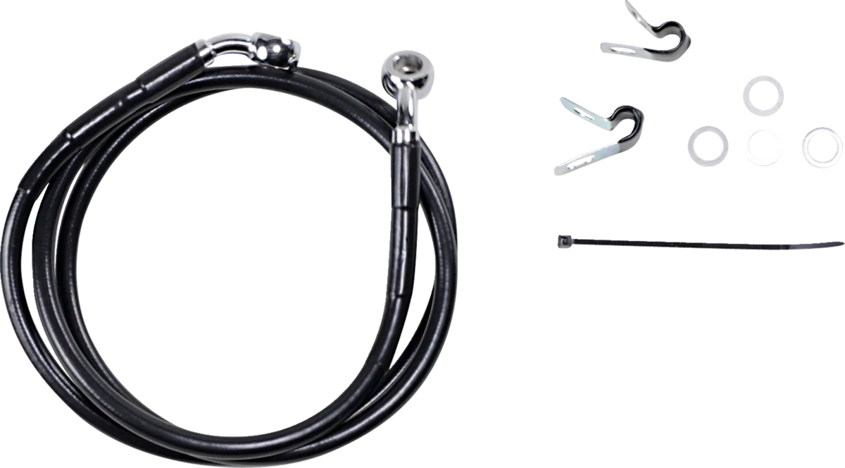 Extended Length Black Vinyl Brake Line Kit