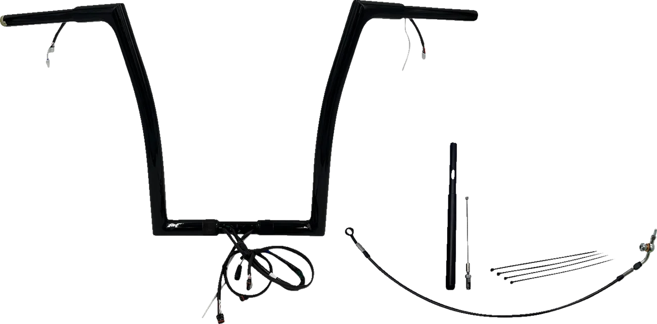 EZ Install Wired 1-1/4" Flat Top Handlebar Kit