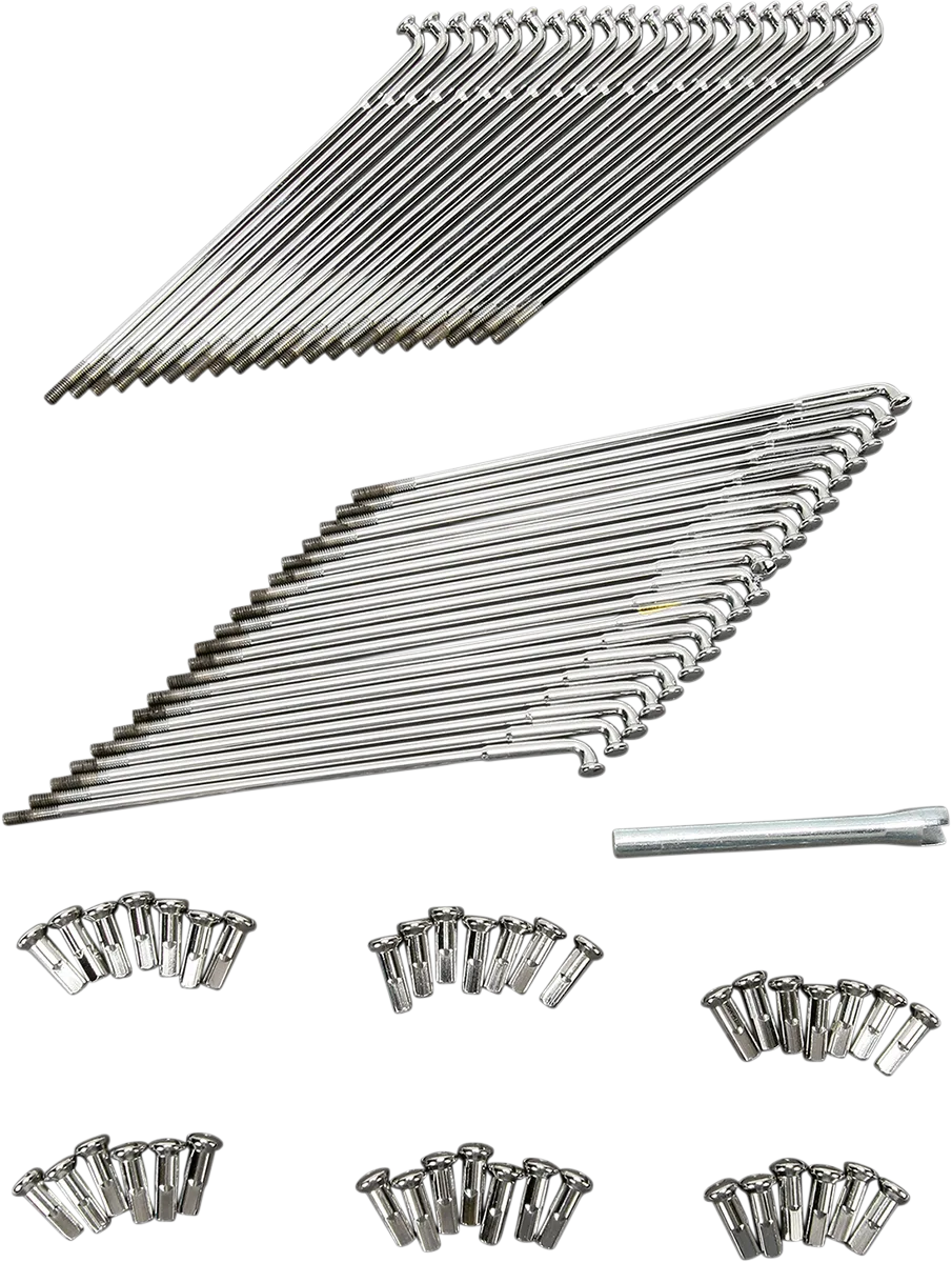 Chrome and Stainless Steel Spoke Set