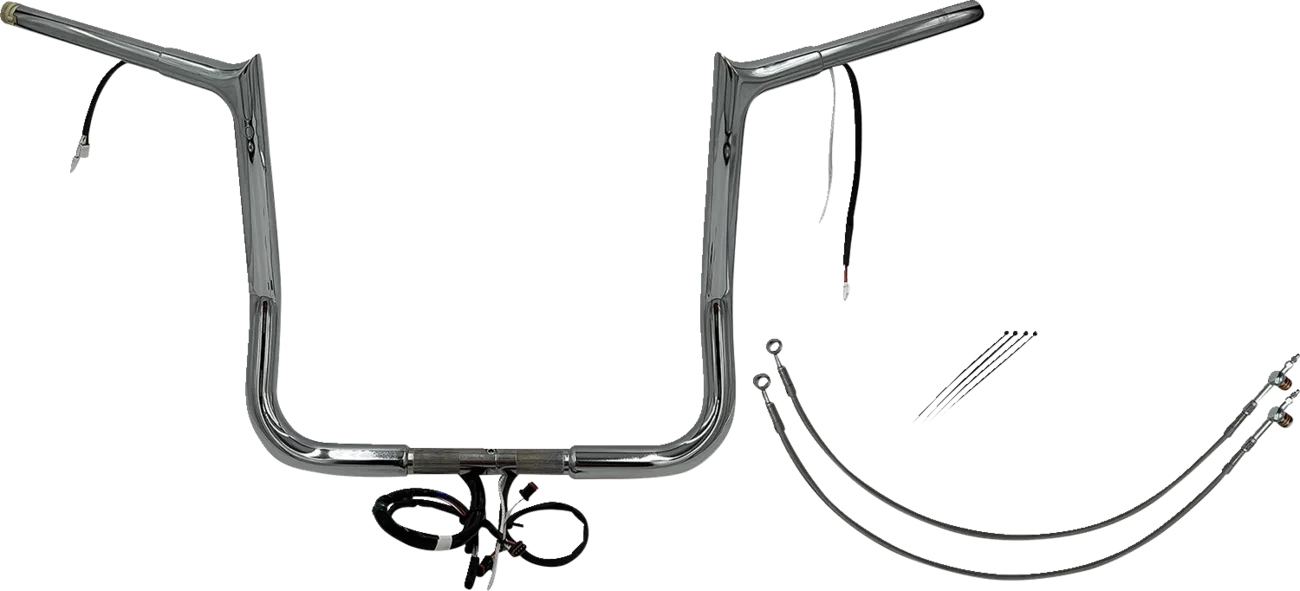 EZ Install Wired 1-1/4" Pointed Top Handlebar Kit