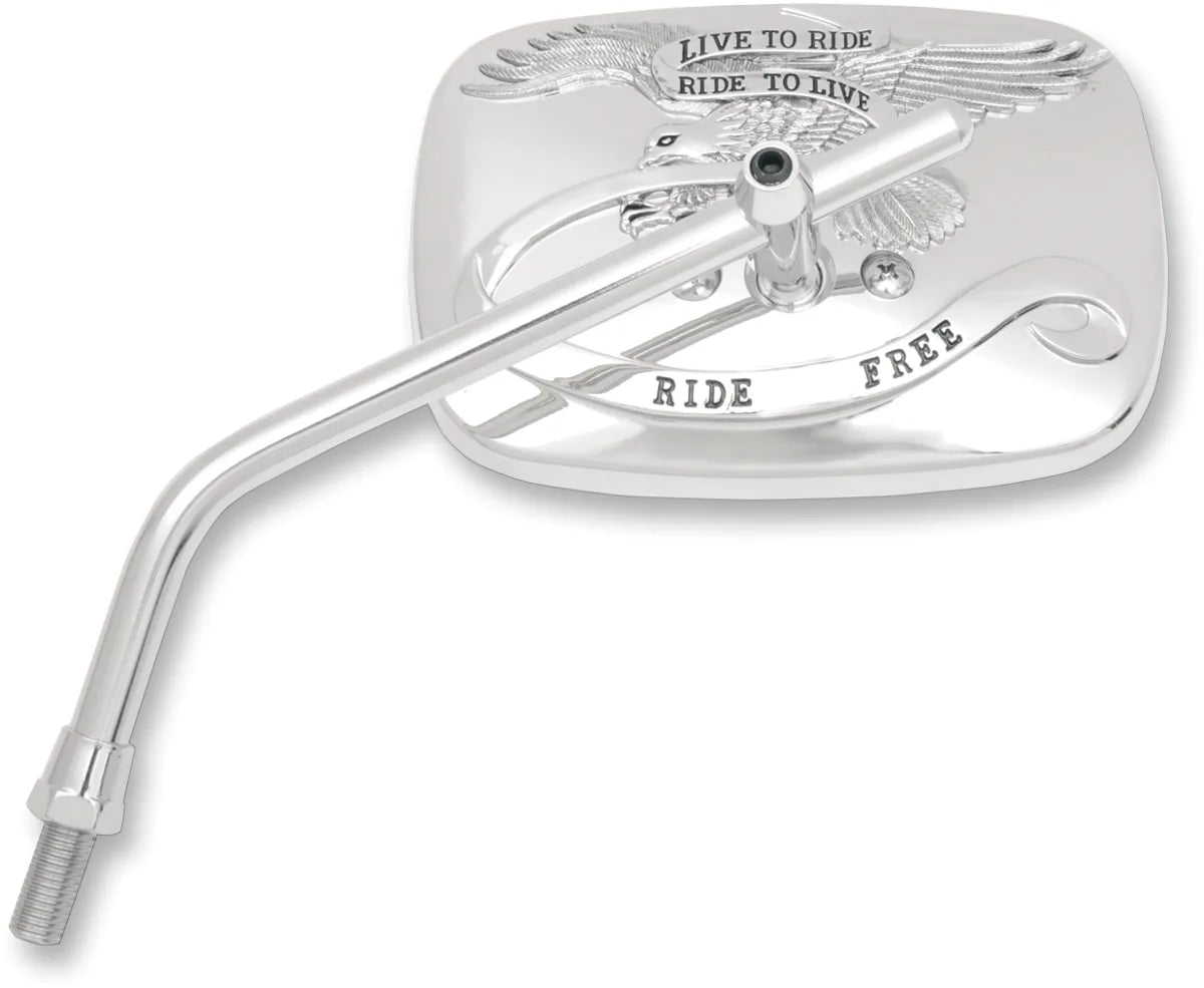 "Ride Free" Steel Mirror