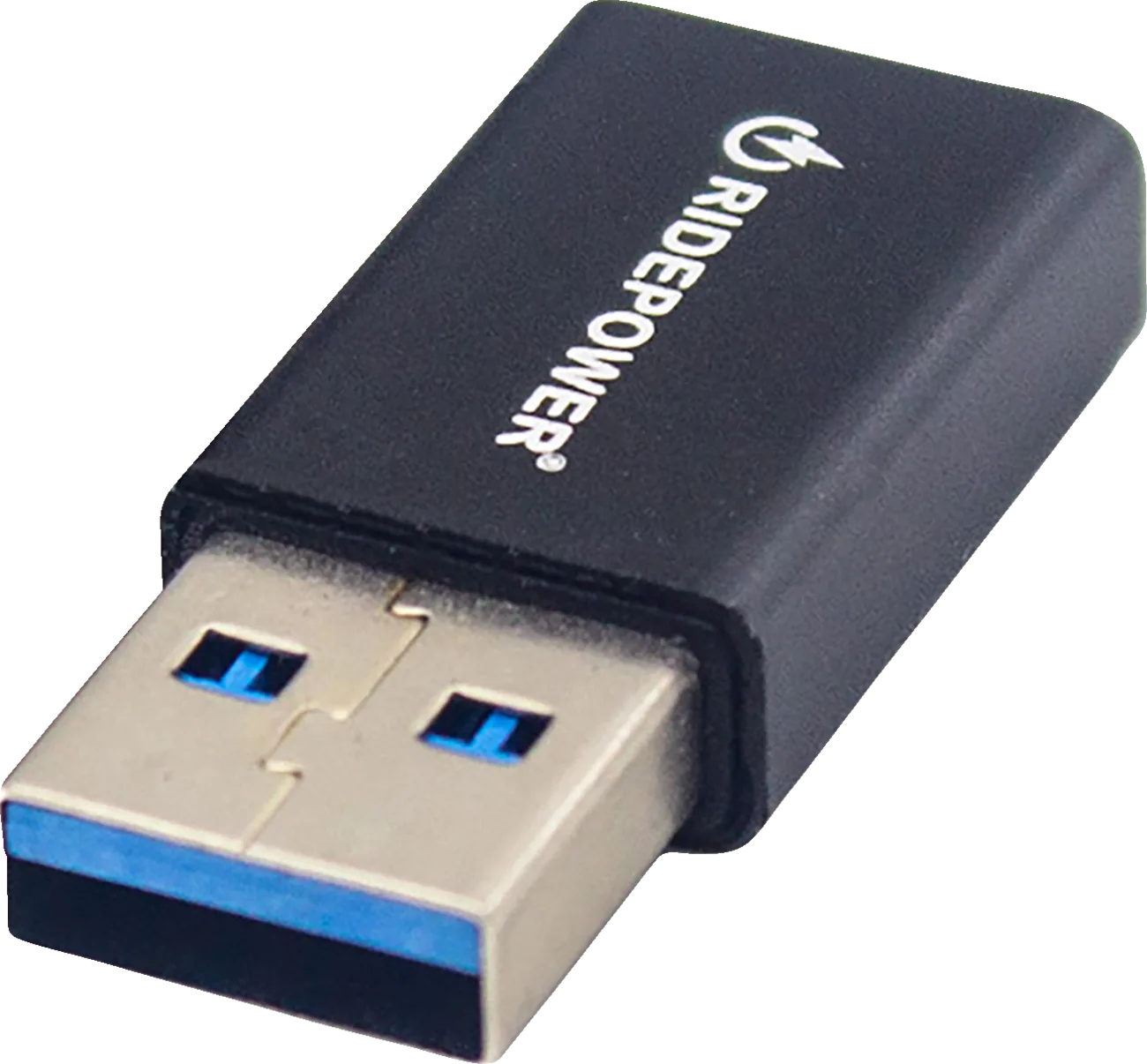 Male USB to Female USB-C Compact Power Adapter