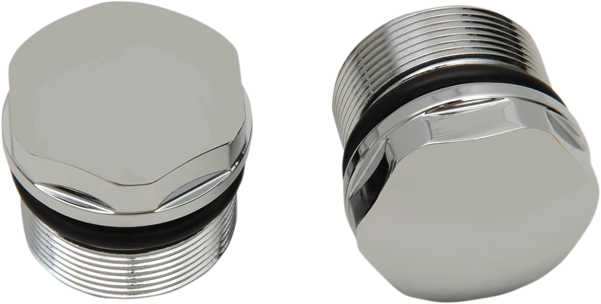 Chrome Fork Tube Plugs and Caps