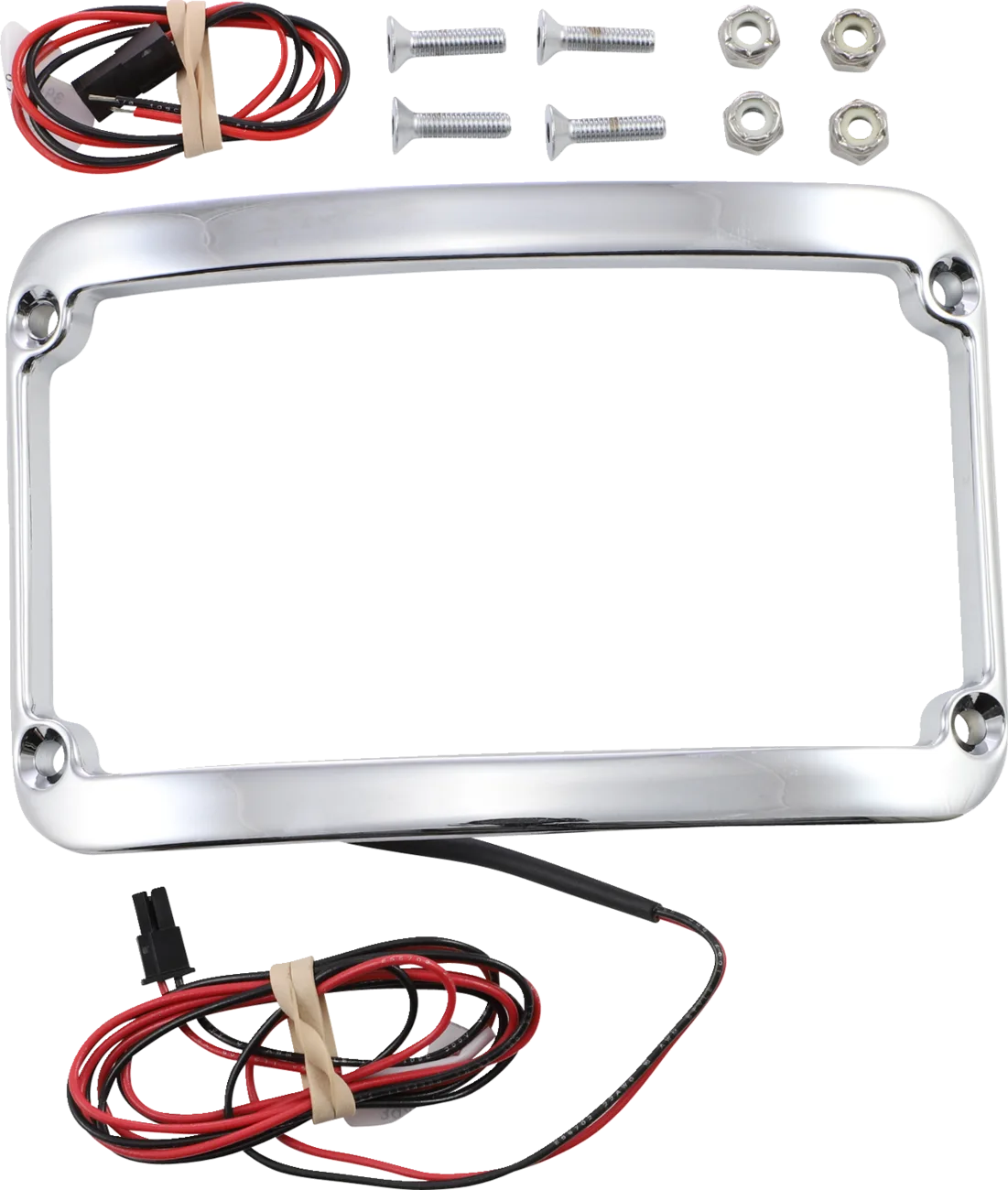 WFB™ Benchmark Stretched Rear Fender Lighted License Plate Frame