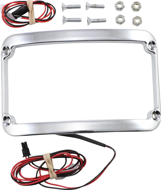 WFB™ Benchmark Stretched Rear Fender Lighted License Plate Frame