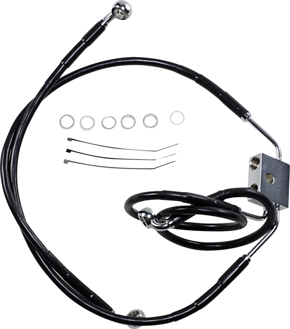 Extended Length Black Vinyl Brake Line Kit
