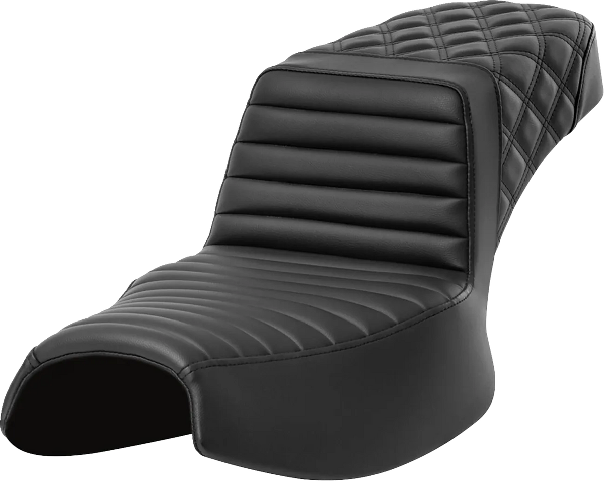 Step-Up Seat — Front Tuck-n-Roll/Rear Lattice Stitch