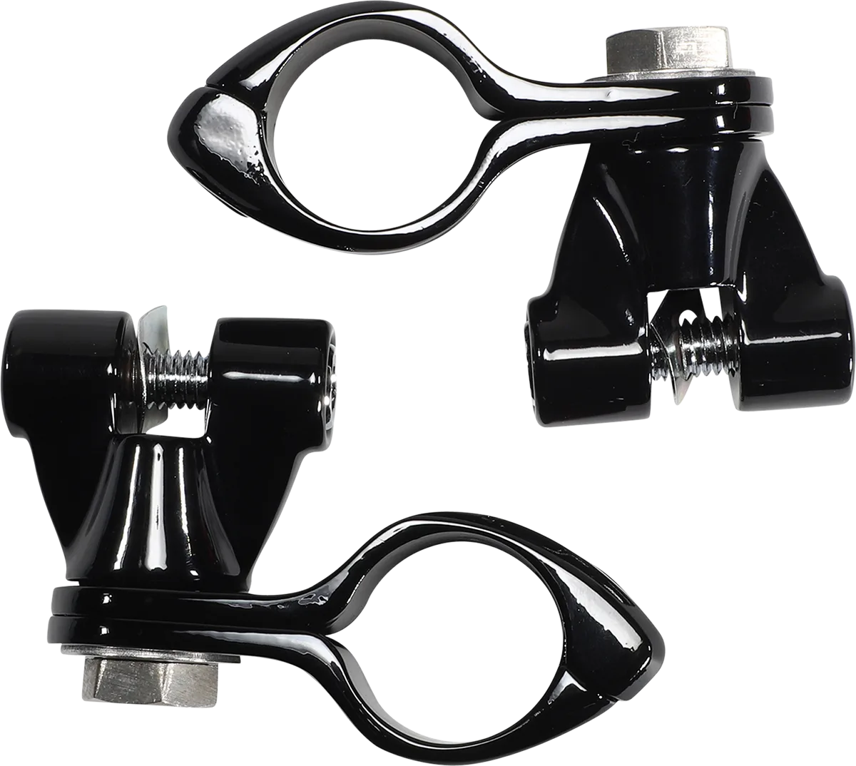 Engine Guard Highway Peg Hingeless Mounting Clamp Kit