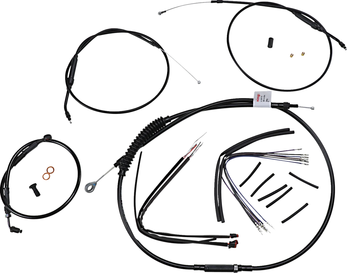 Extended Handlebar Cable and Brake Line Kit for Sportsters with ABS