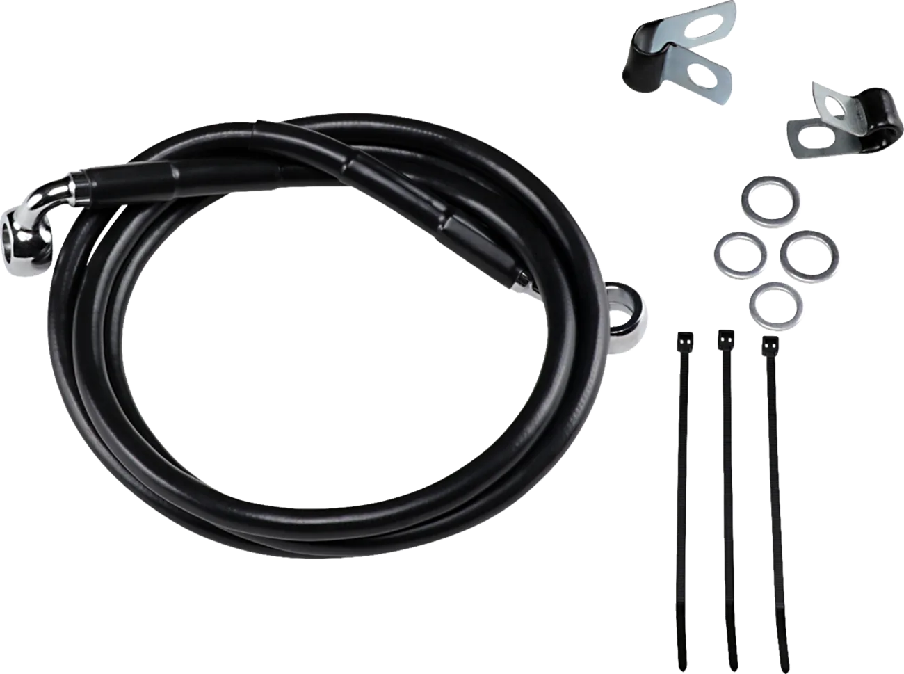 Extended Length Black Vinyl Brake Line Kit