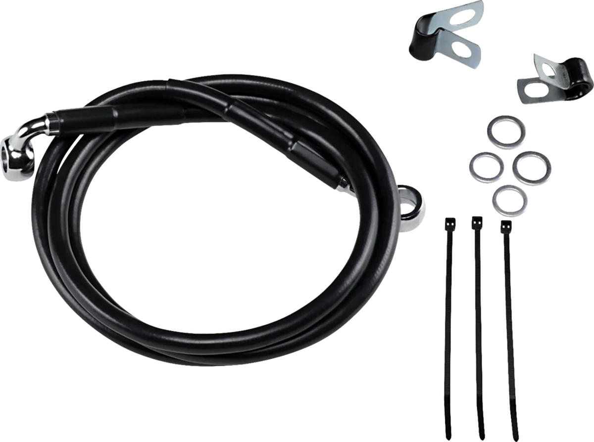 Extended Length Black Vinyl Brake Line Kit