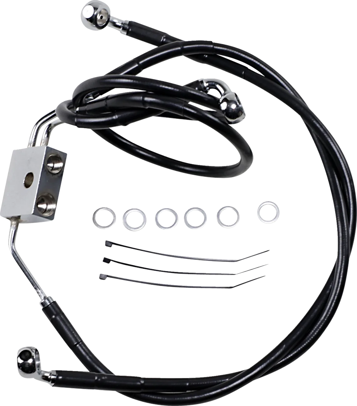 Extended Length Black Vinyl Brake Line Kit
