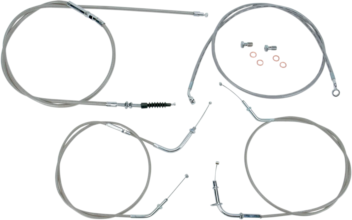 Stainless Handlebar Cable/Line Kit
