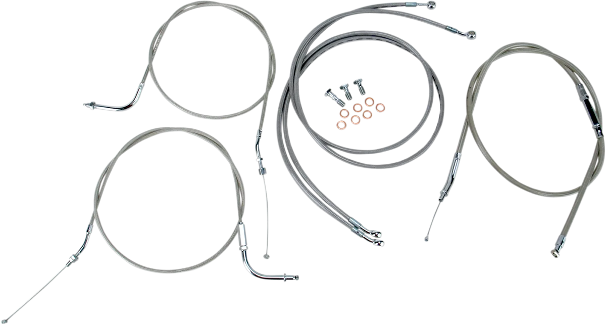 Stainless Handlebar Cable/Line Kit
