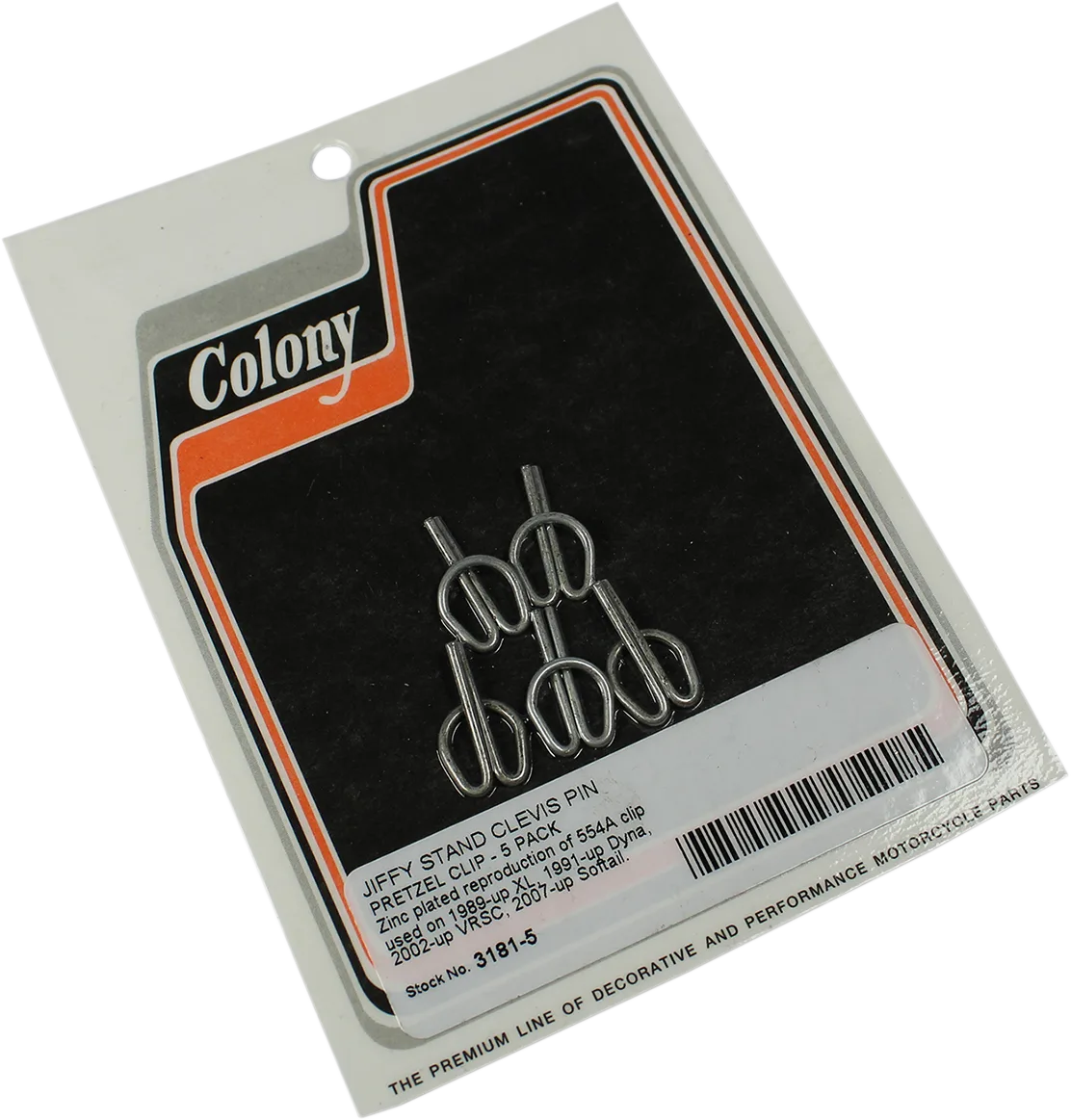 Jiffy Stand Clevis Pin Pretzel Clips