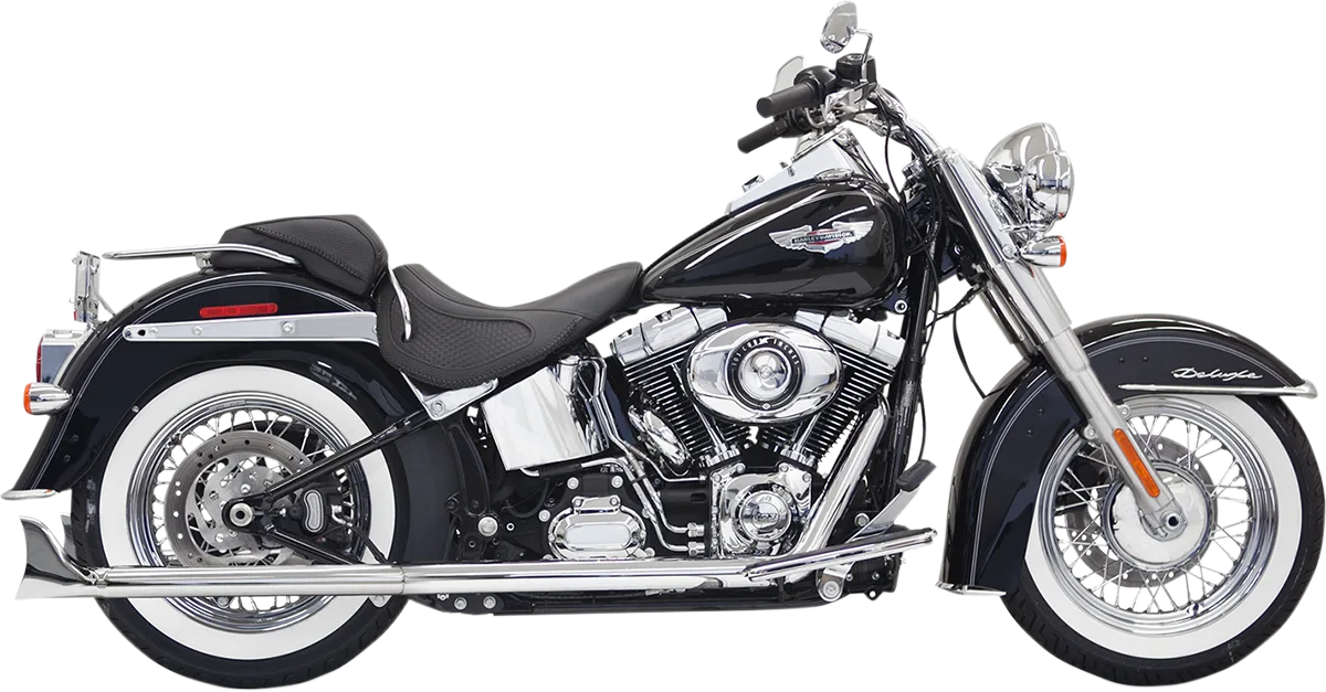True Duals Exhaust System with Fishtail Mufflers — without Baffles