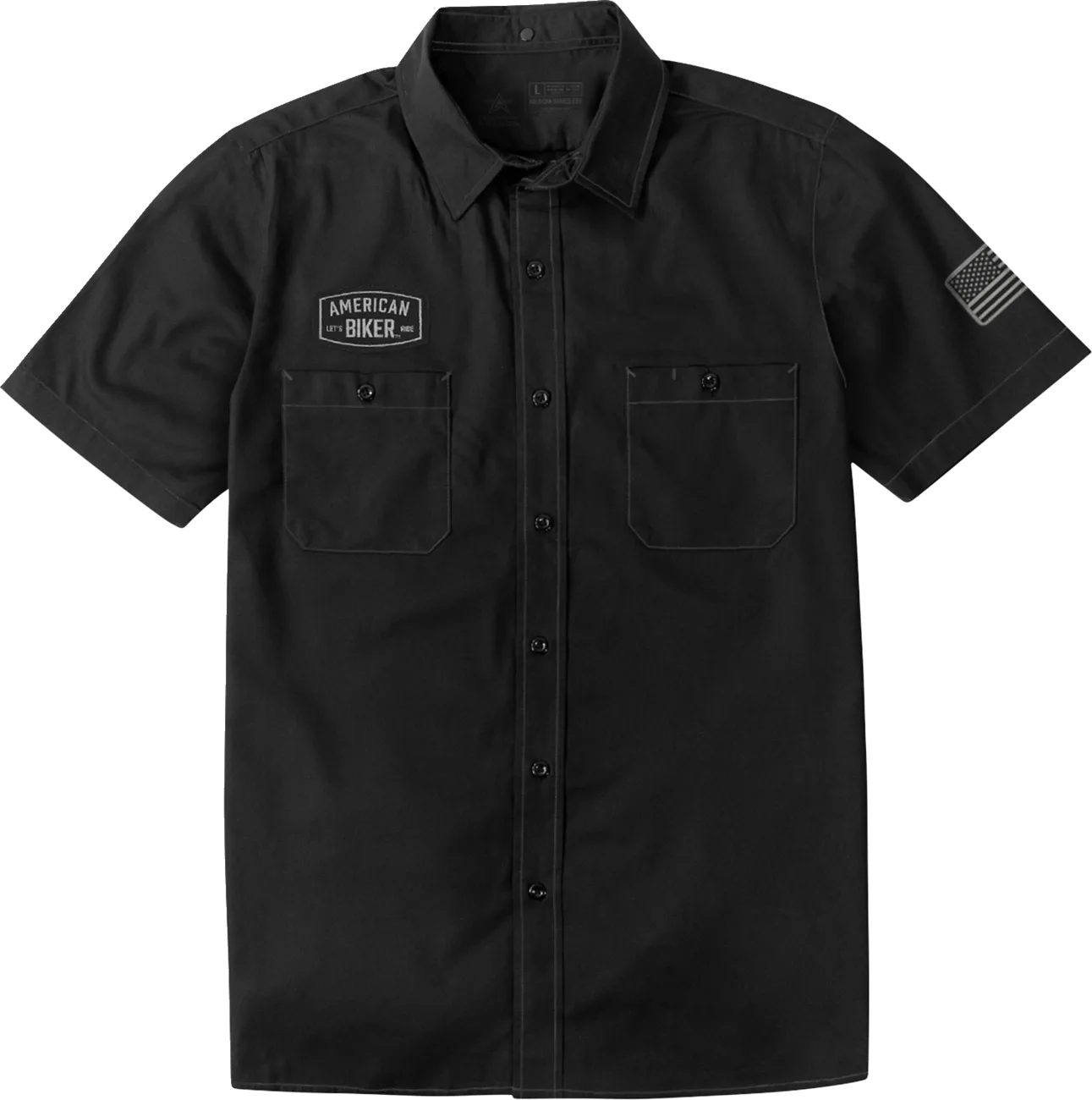 Biker Sam Contrast Stitch Shop Shirt