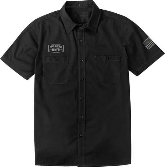 Biker Sam Contrast Stitch Shop Shirt