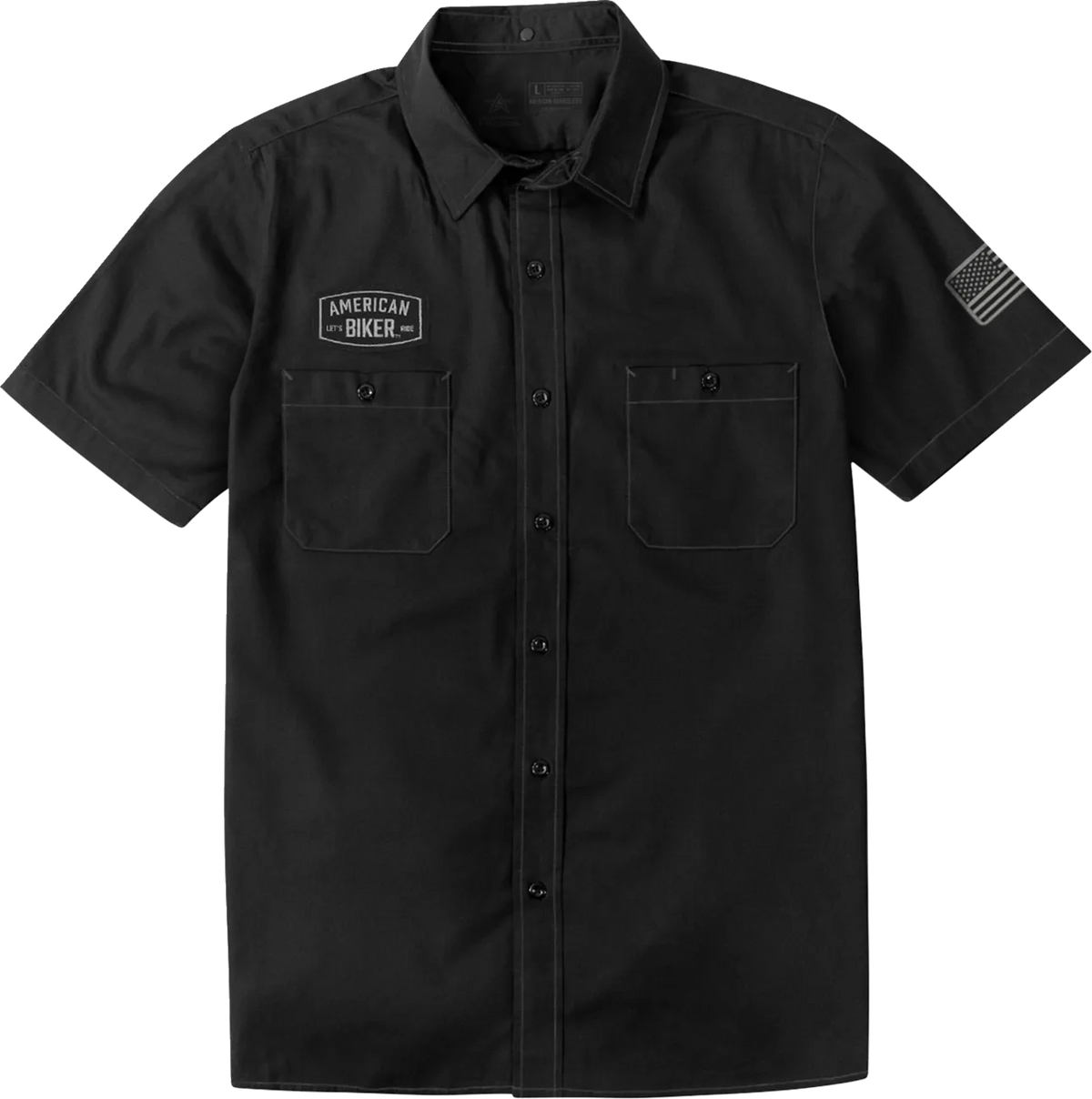 Biker Sam Contrast Stitch Shop Shirt