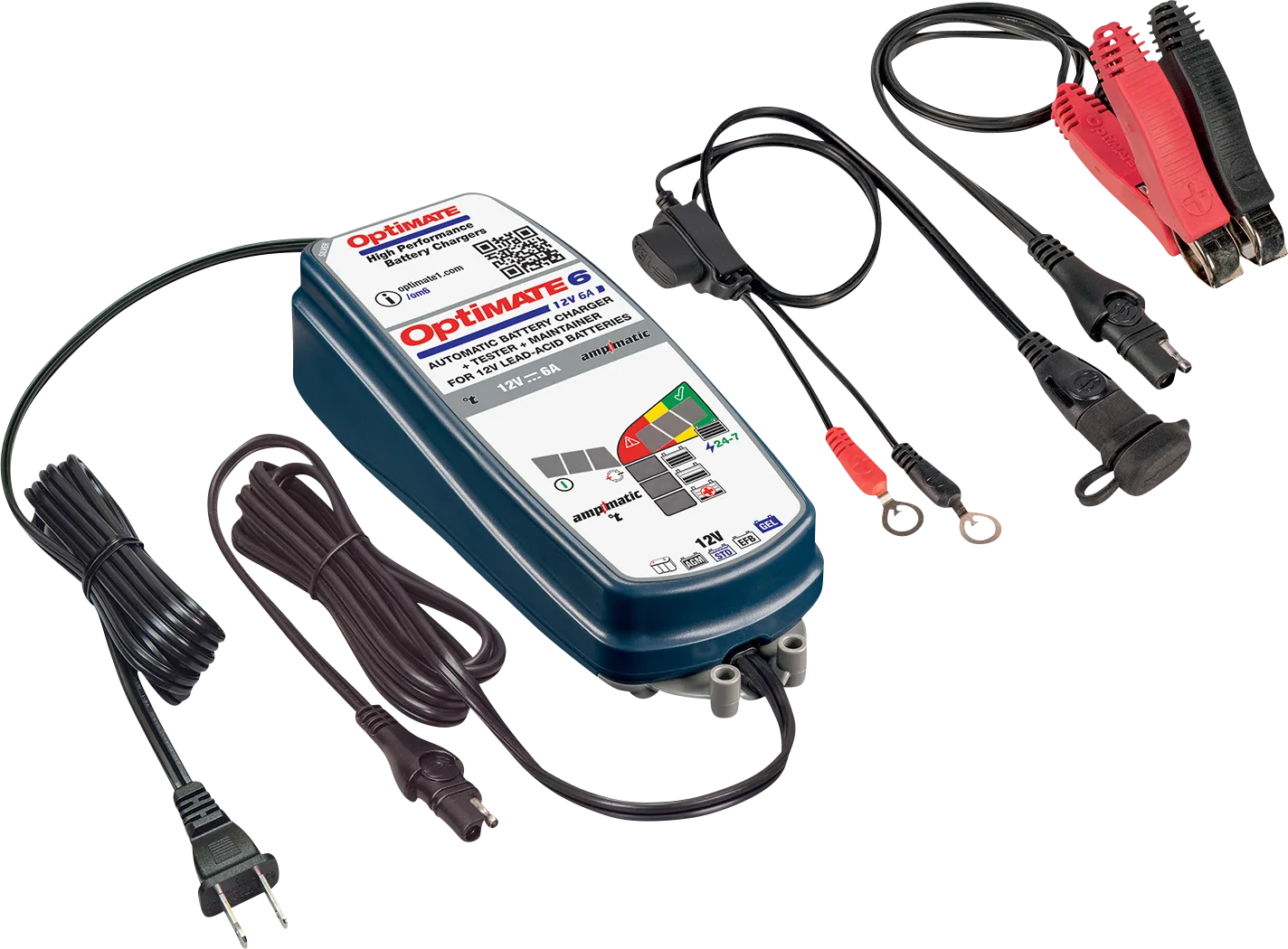 Optimate™ 6 Ampmatic Sliver Series