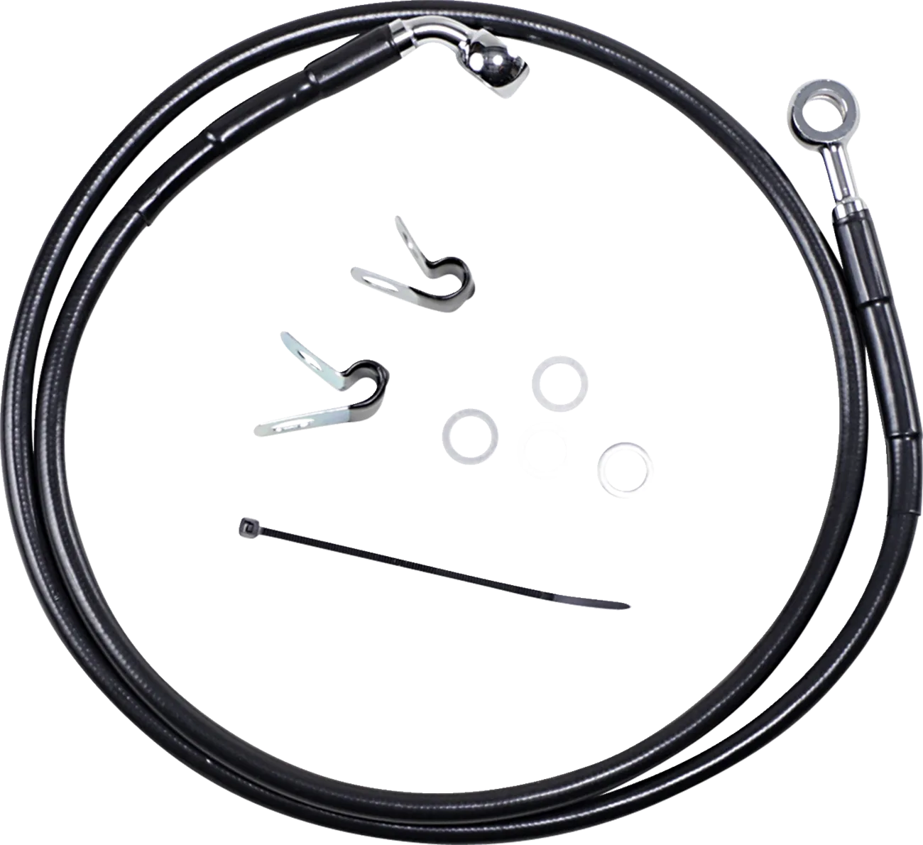 Extended Length Black Vinyl Brake Line Kit