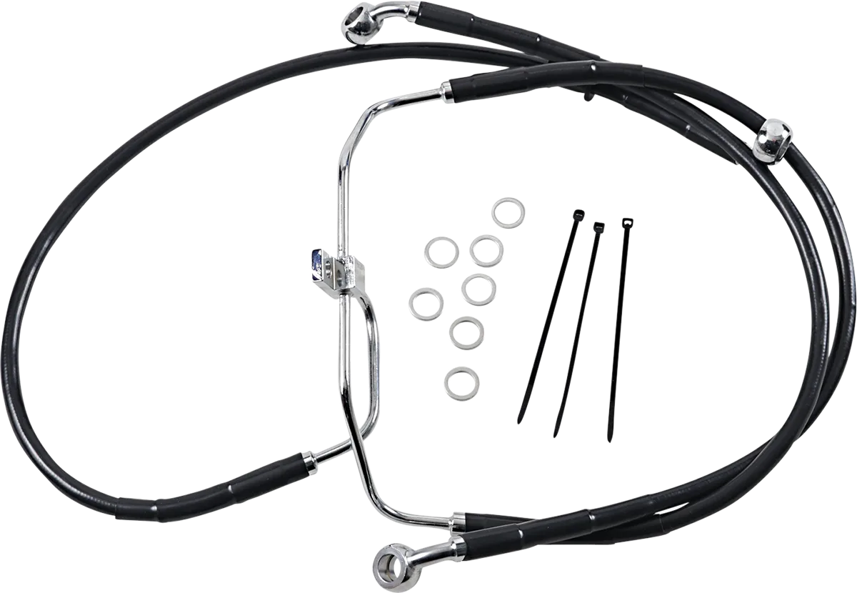 Extended Length Black Vinyl Brake Line Kit