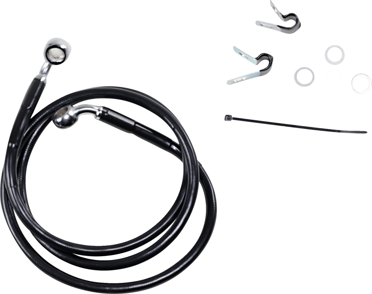 Extended Length Black Vinyl Brake Line Kit