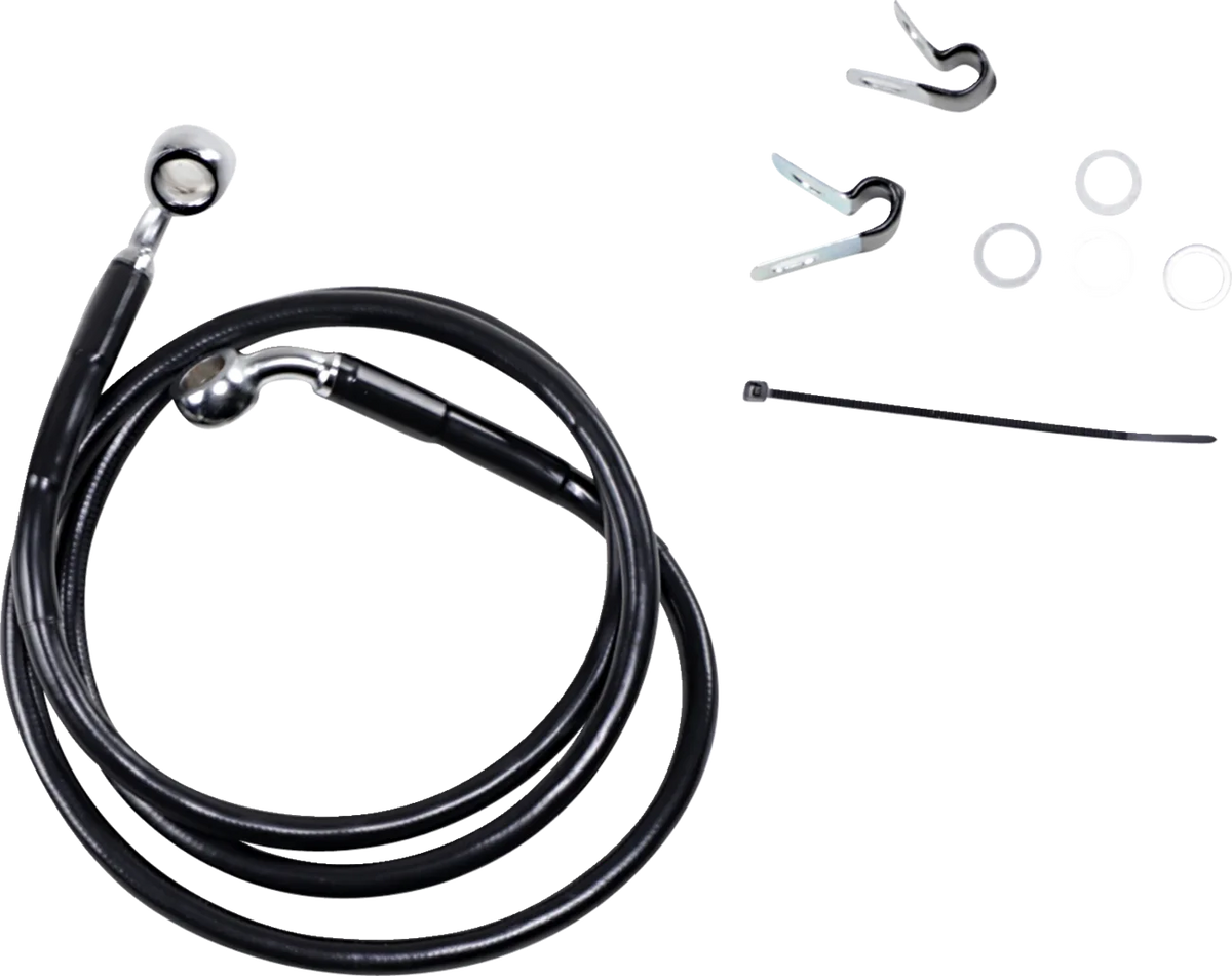 Extended Length Black Vinyl Brake Line Kit