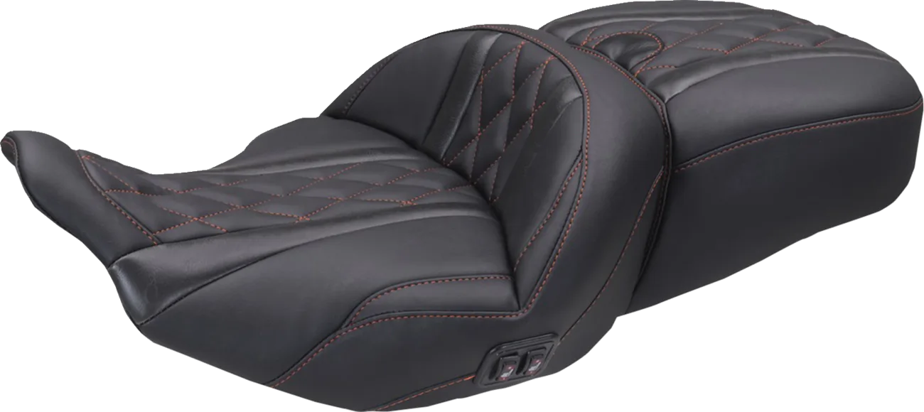 Heated Super Touring One Piece 2-Up Seat
