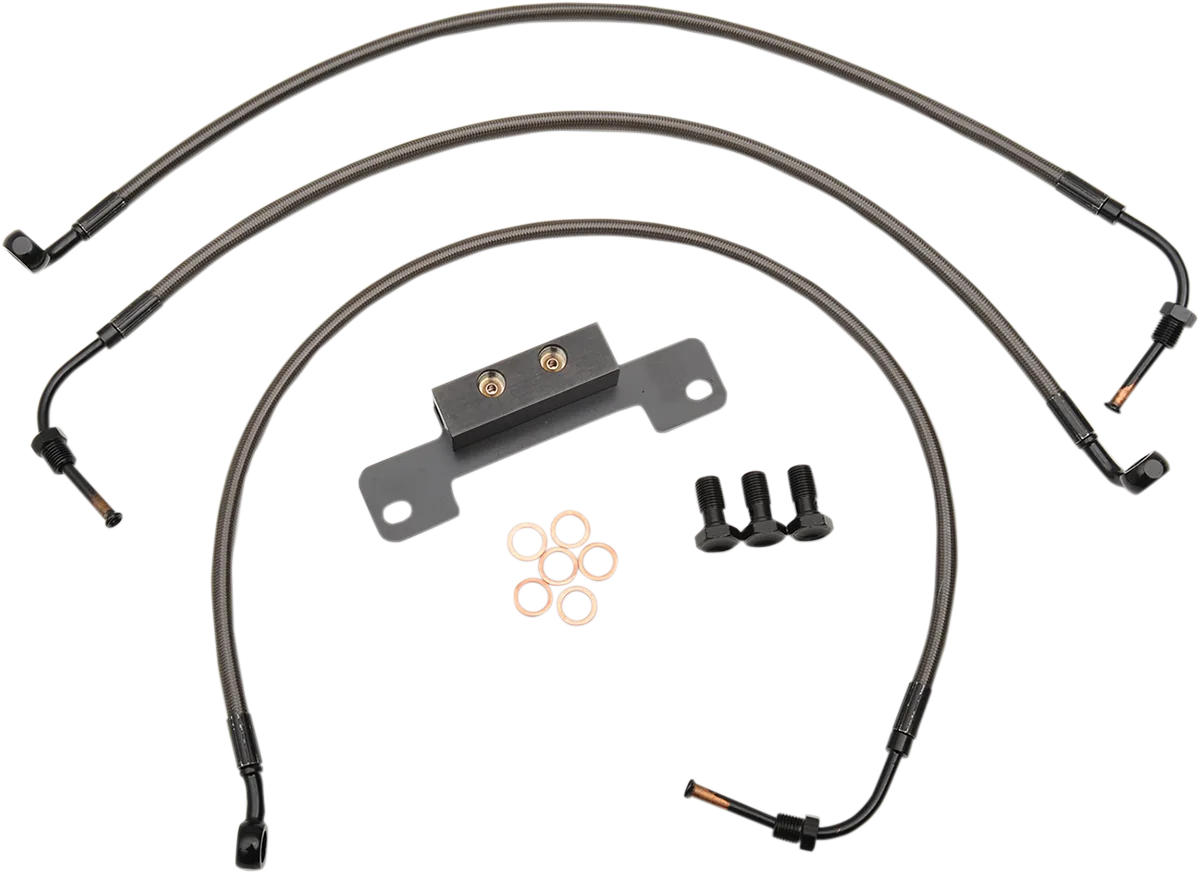 Midnight Braided Brake Line Kit