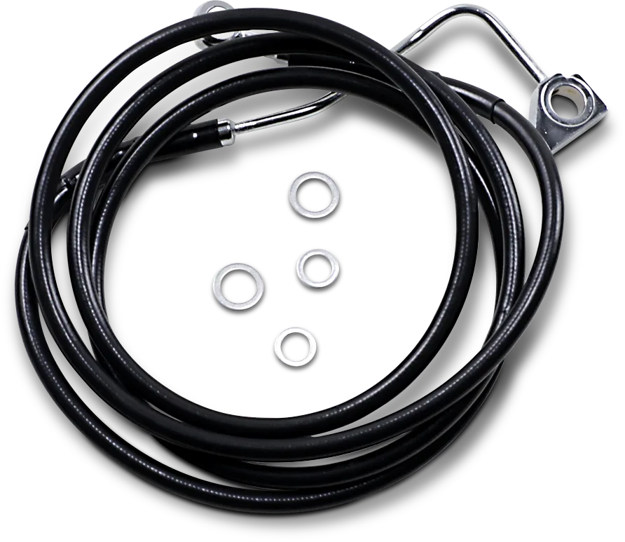 Extended Length Black Vinyl Brake Line Kit
