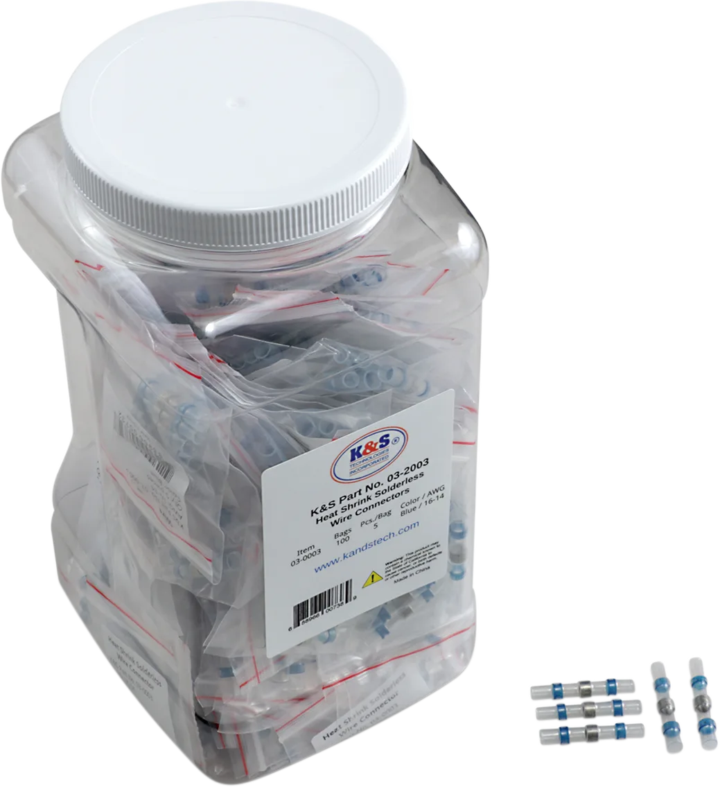 Heat-Shrink Solderless Wire Connector Kit/Refill