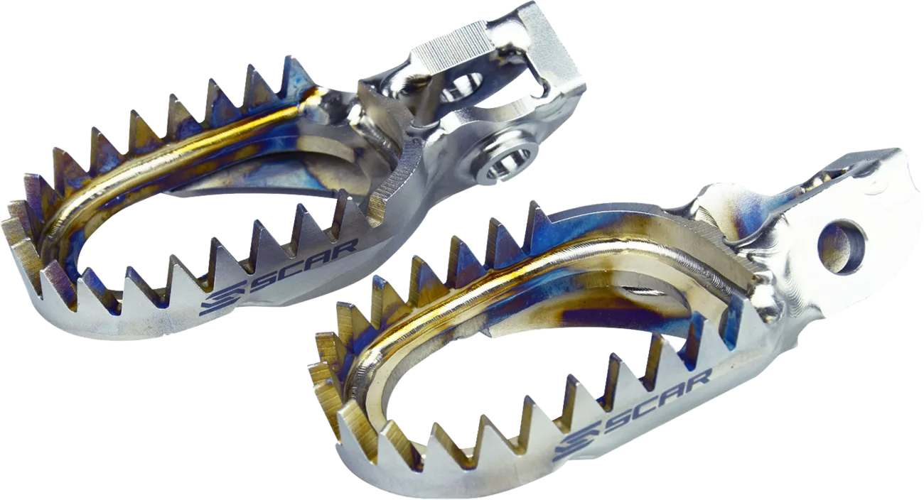 Anti-Mud Titanium Foot Pegs