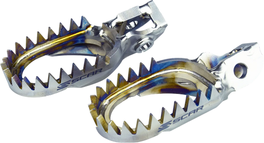 Anti-Mud Titanium Foot Pegs