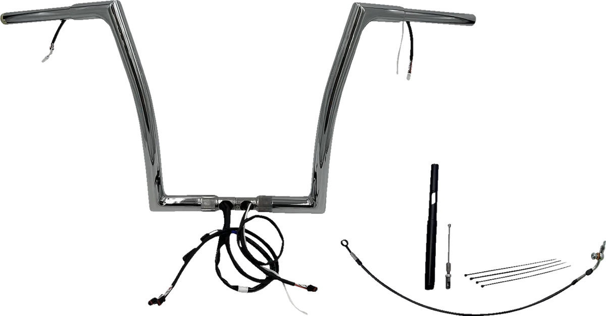 EZ Install Wired 1-1/4" Flat Top Handlebar Kit
