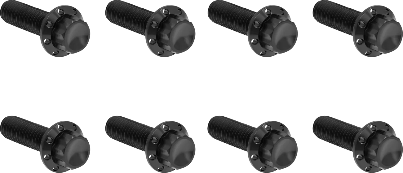 Transmission Trap Door Titanium 12-Point Bolt Kit — For M8 Models