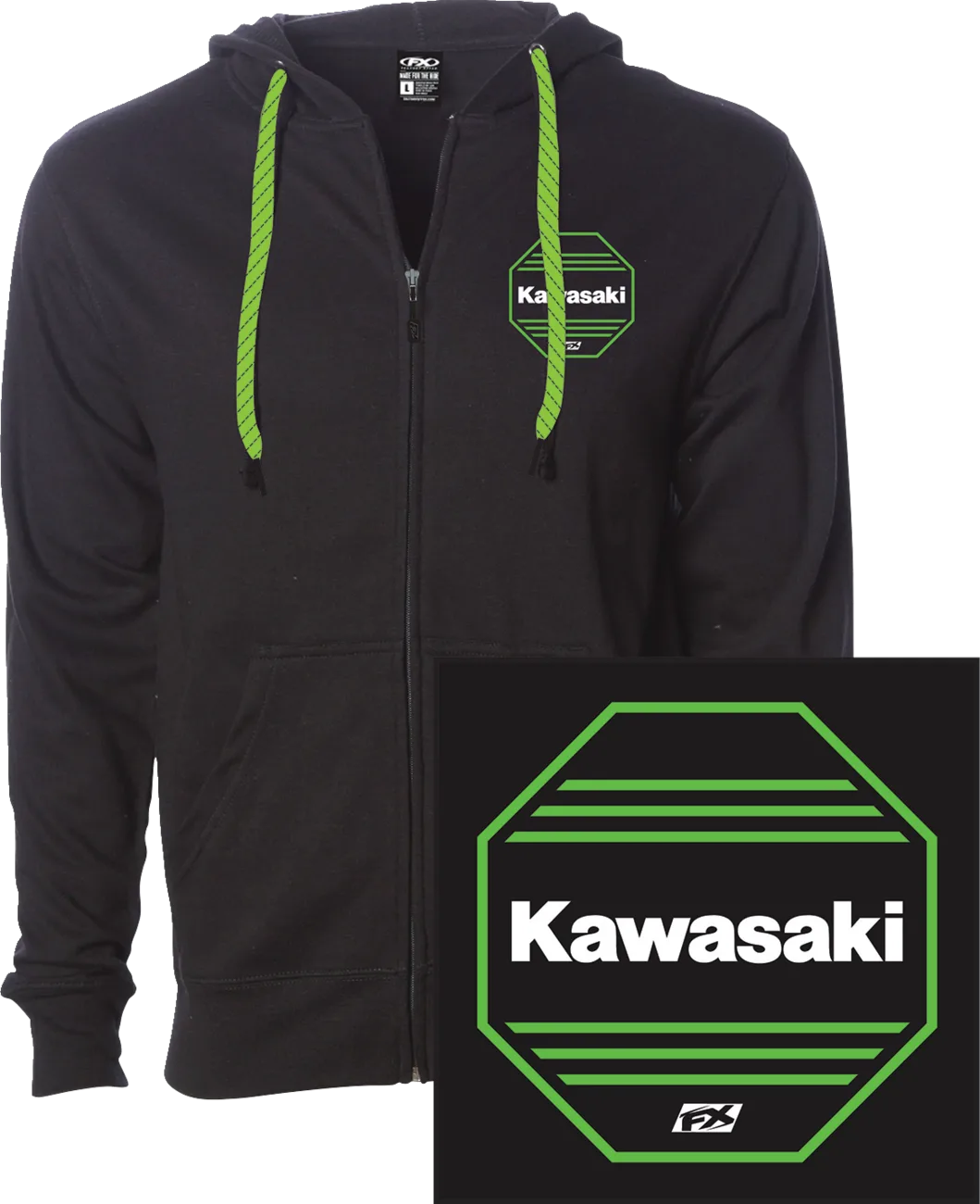 Kawasaki Octagon Zip-Up Hoodie