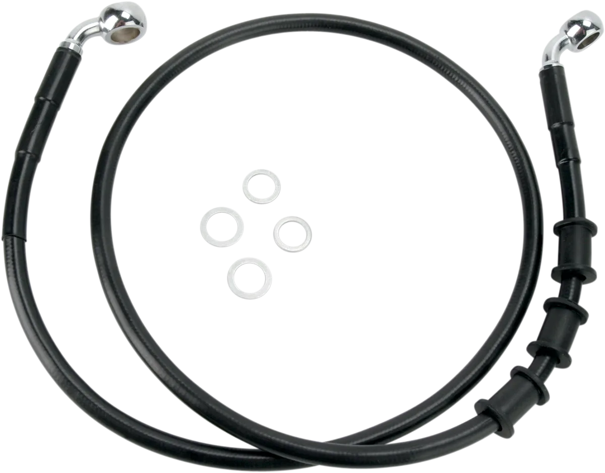 Extended Length Black Vinyl Brake Line Kit