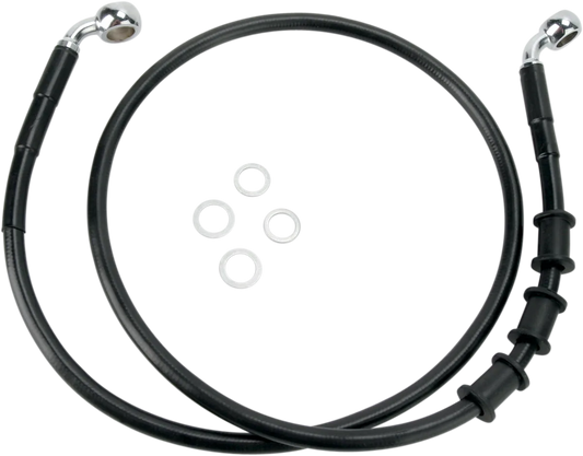 Extended Length Black Vinyl Brake Line Kit