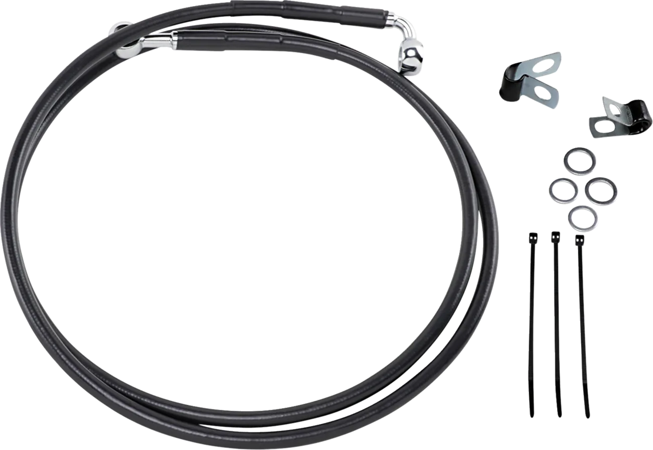 Extended Length Black Vinyl Brake Line Kit