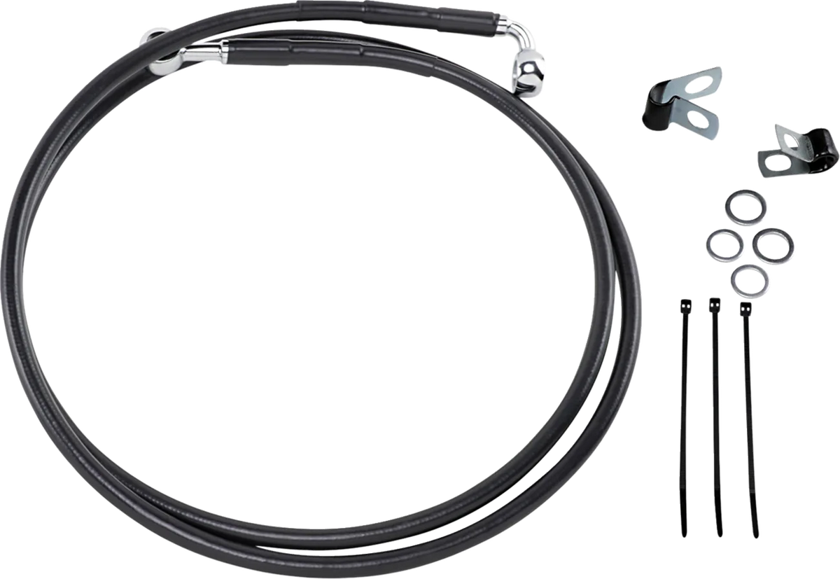 Extended Length Black Vinyl Brake Line Kit