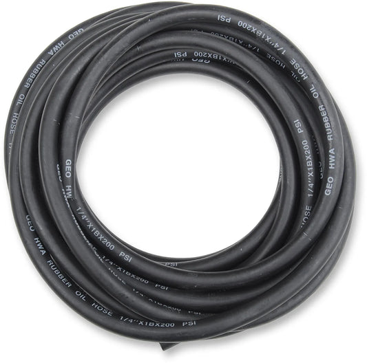 Universal Black Rubber Fuel/Oil Line