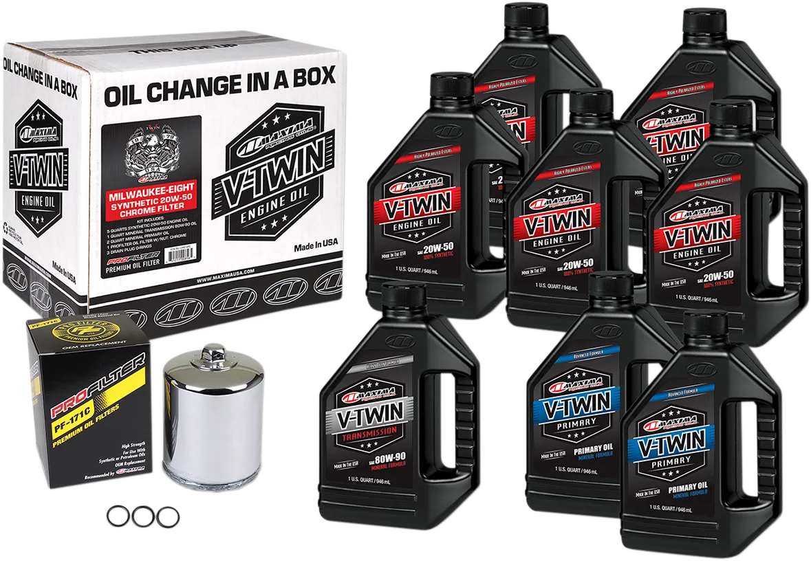 Milwaukee-Eight Synthetic 20W-50 Oil Change Kit