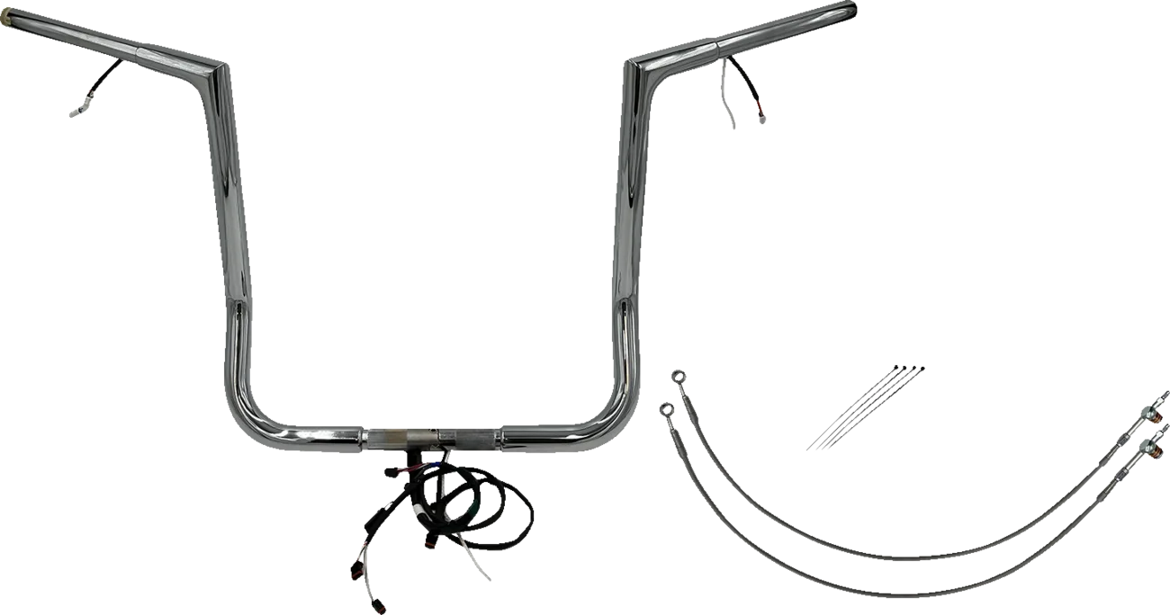 EZ Install Wired 1-1/4" Flat Top Handlebar Kit