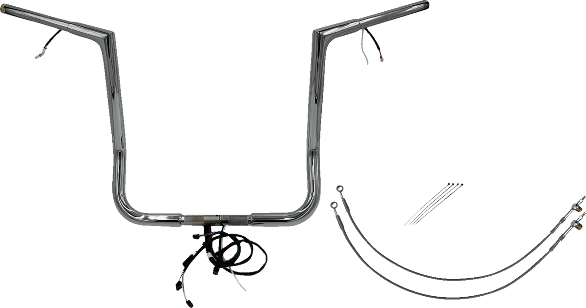 EZ Install Wired 1-1/4" Flat Top Handlebar Kit